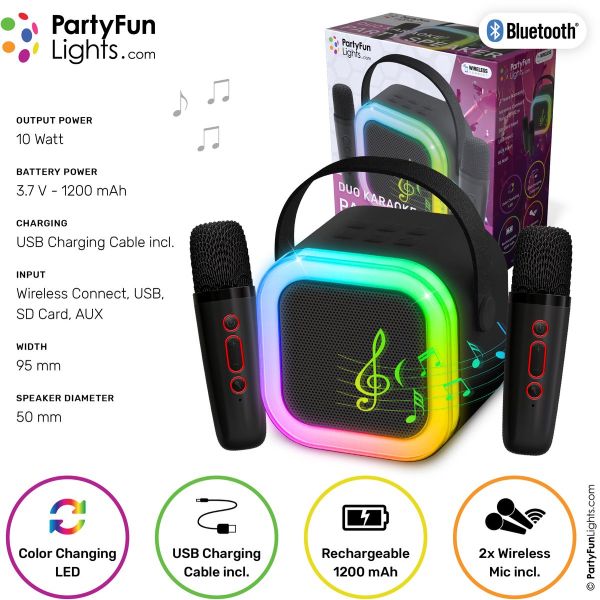 DUO KARAOKE PARTY SPEAKER wireless cm…x48